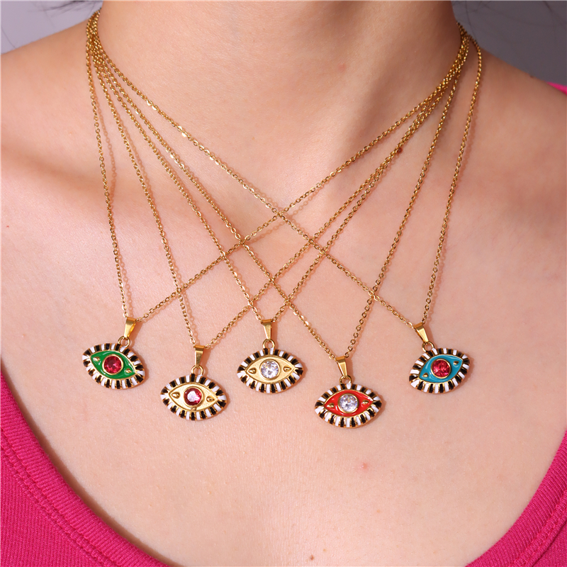 Colorful Evil Eye Necklace | Spiritual Hamsa Jewelry