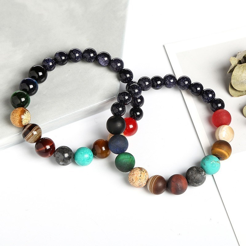Solar System Bracelet | Aesthetic Beaded Celestial Bracelet