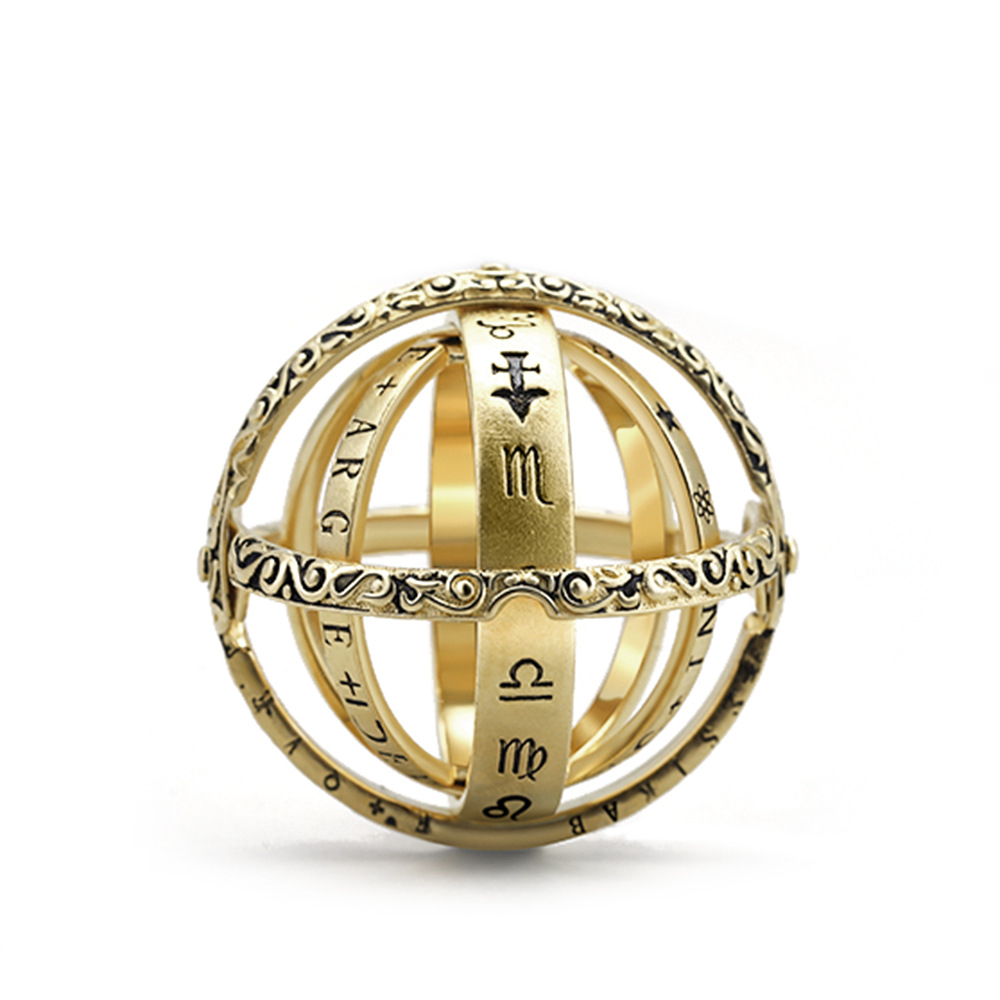 Astrological Dynamic Ring | Gold - Silver | Astrology themed