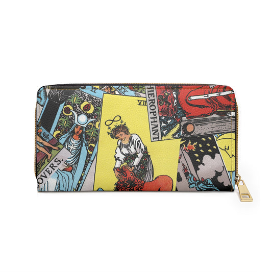 Tarot Card Zipper Wallet | Rider-Waite-Smith Tarot Deck Wallet Design