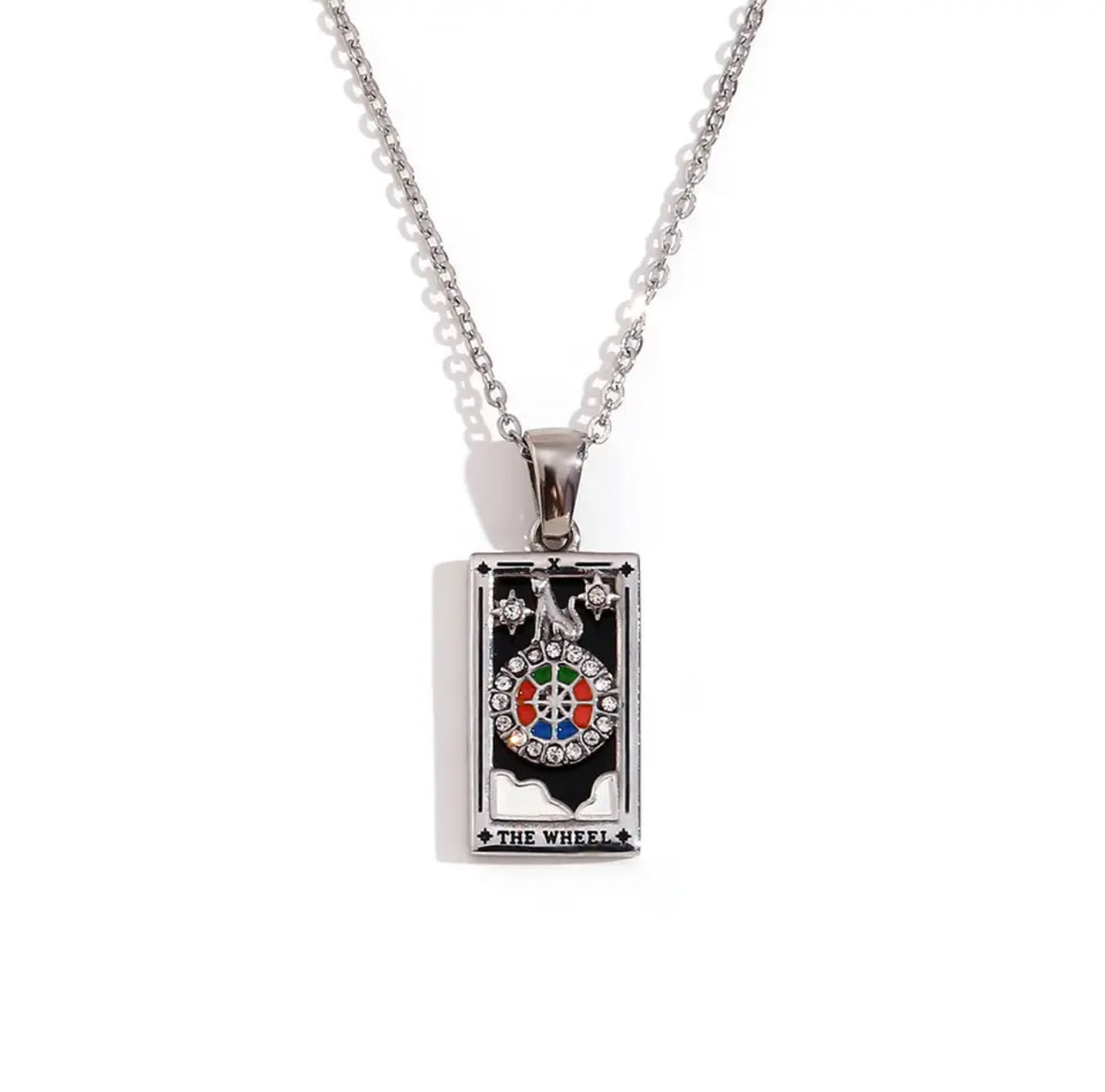 18k Gold Plated Dainty Tarot Card Necklace | Silver / Gold Jewelry
