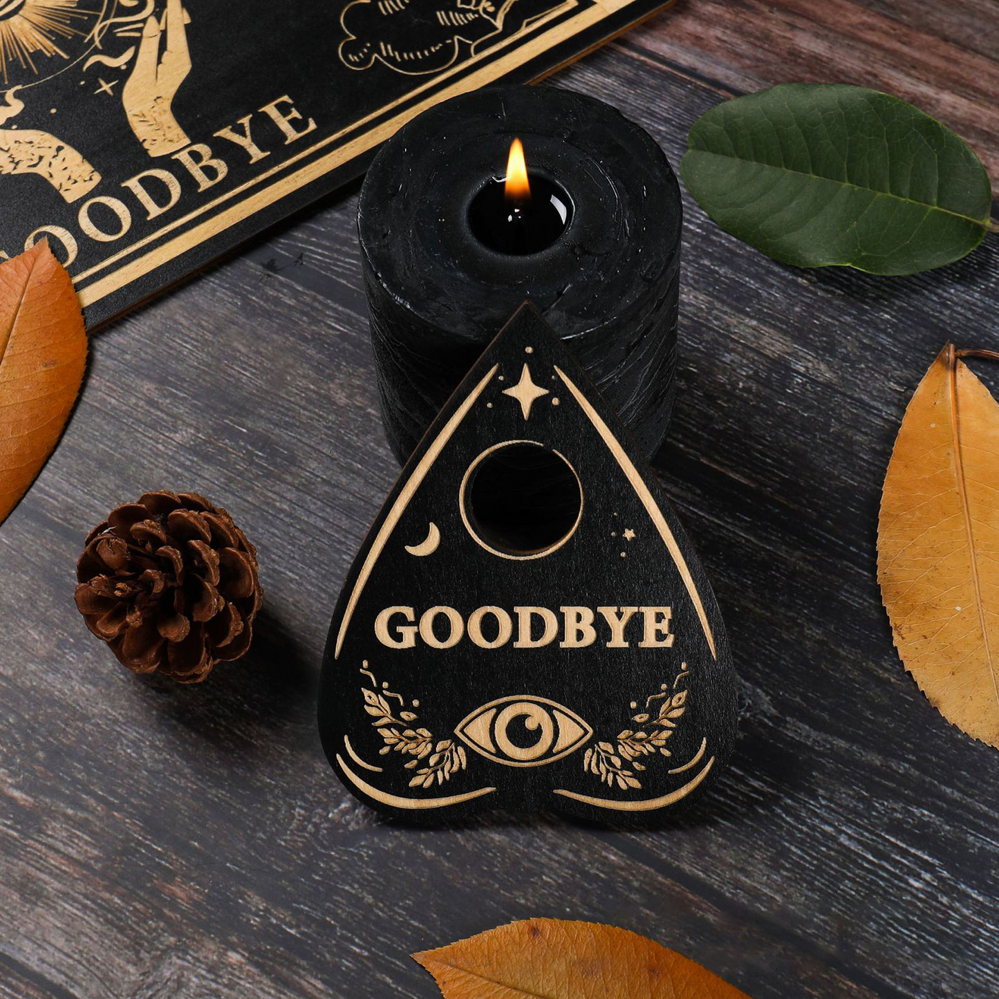 Wooden Ouija Board (12 inch) with Planchette | Metaphyscial, Divination Tool
