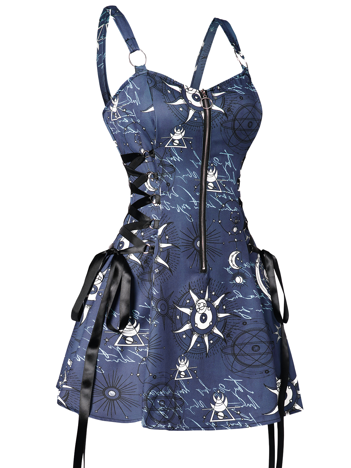 Celestial Whimsigoth Summer / Beach Mini Dress | Gothic, Emo Style Aesthetic