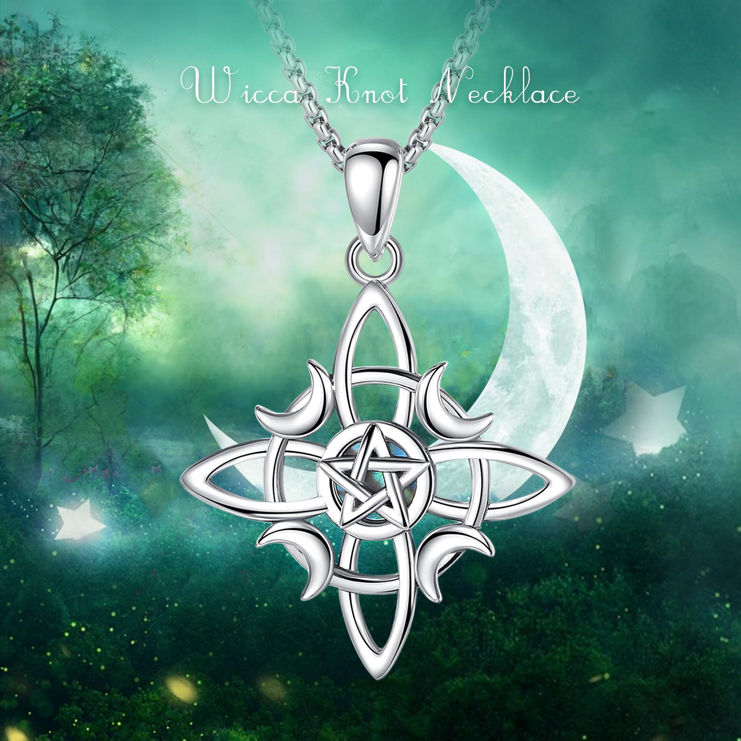925 Sterling Silver Pentagram Necklace | Witch, Witchy Jewelry