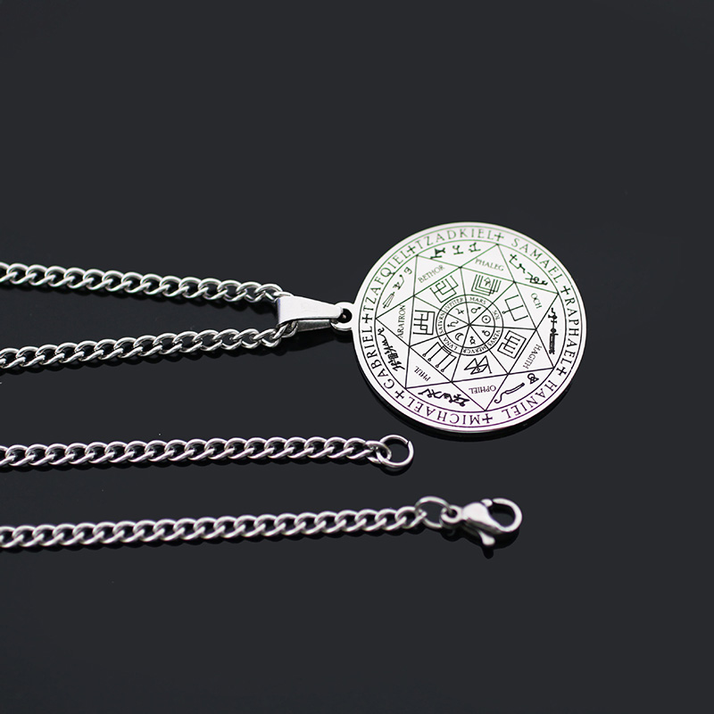 Archangel Necklace | Gold, Black, Silver Stainless Steel | Spiritual Jewelry