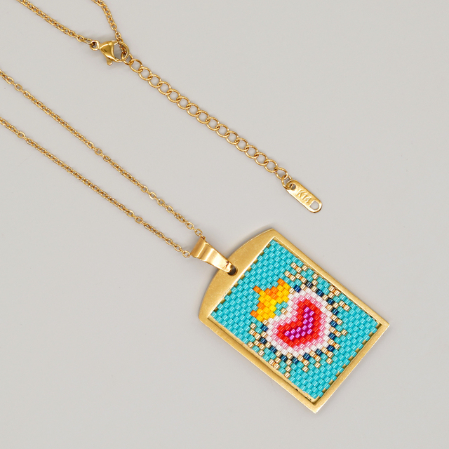 Handmade Beaded Evil Eye Necklace | Stylish Hamsa Spiritual Jewelry