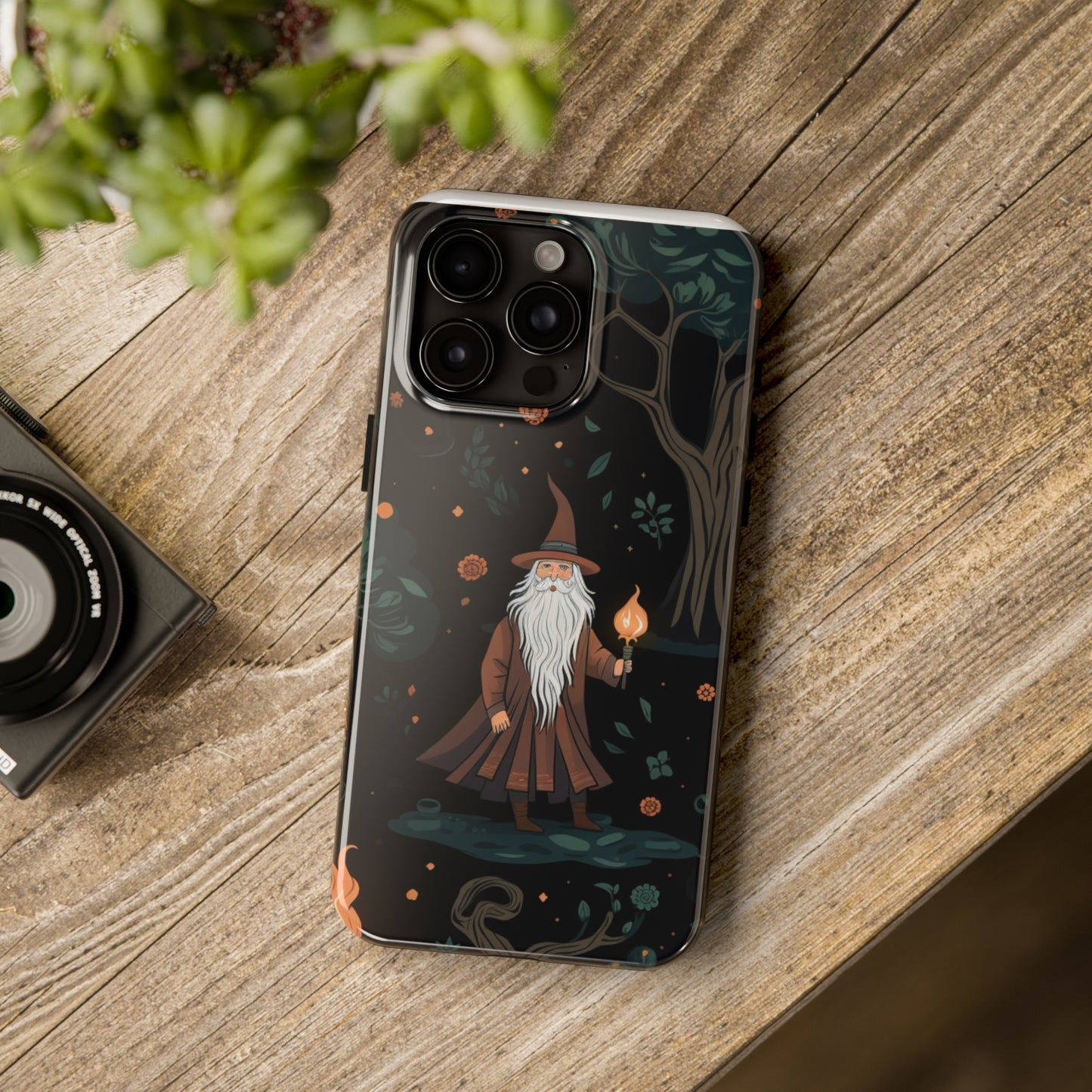 Wizard in the Dark Forest Tough iPhone Cases | Impact-Resistance, Anti-Shock Phone Case and Accessory | Premium Spiritual Design