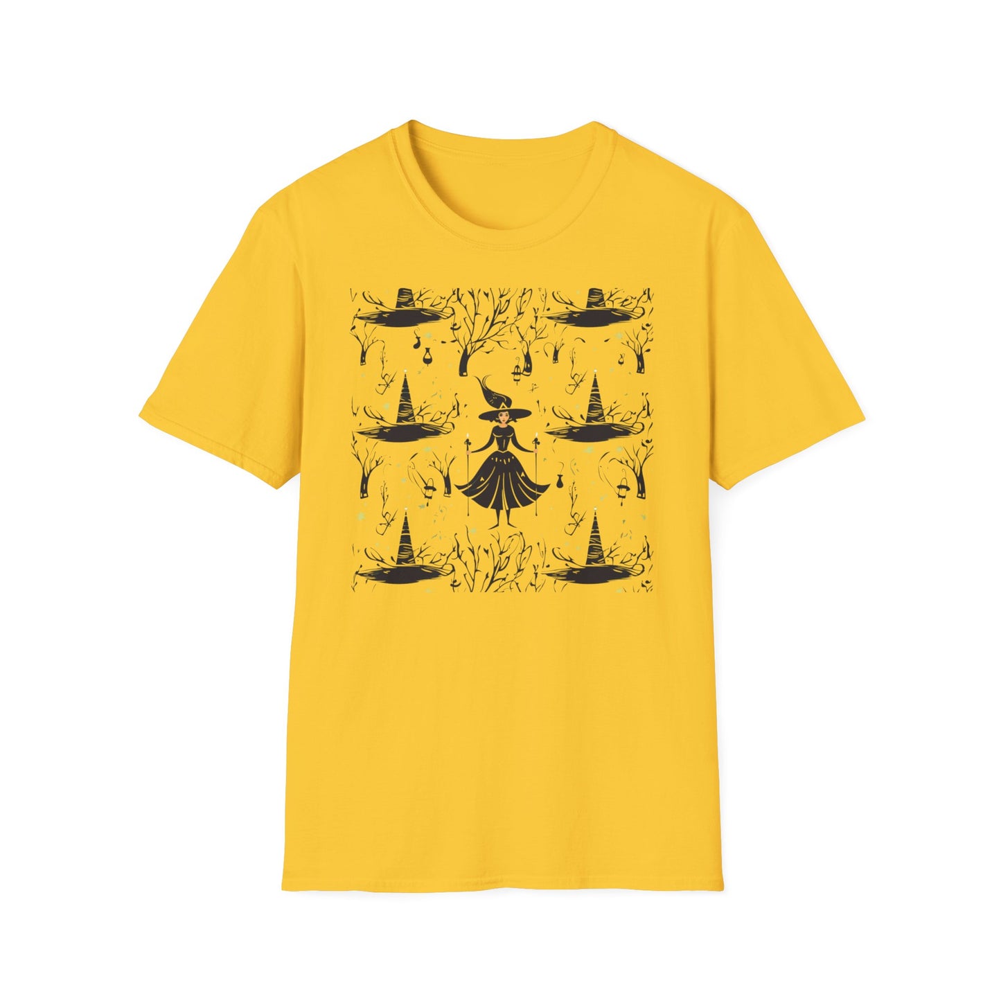 Witch in the Dark Forest Unisex Softstyle T-Shirt | Witchy Apparel
