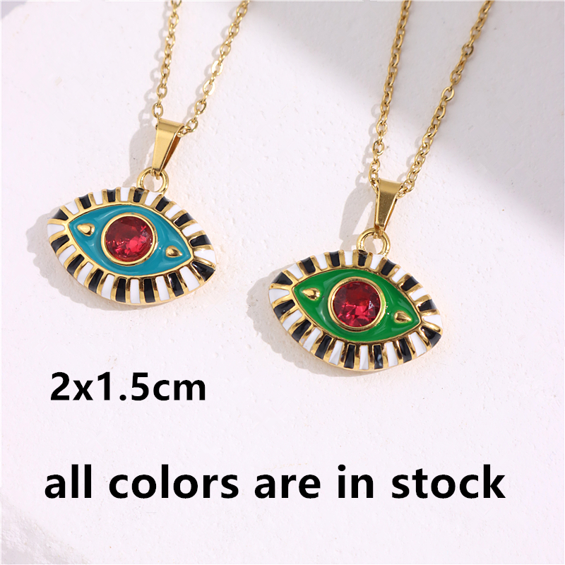 Colorful Evil Eye Necklace | Spiritual Hamsa Jewelry