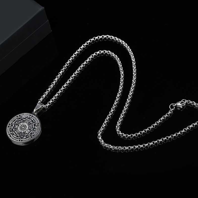 Archangel Necklace | Gold, Black, Silver Stainless Steel | Spiritual Jewelry