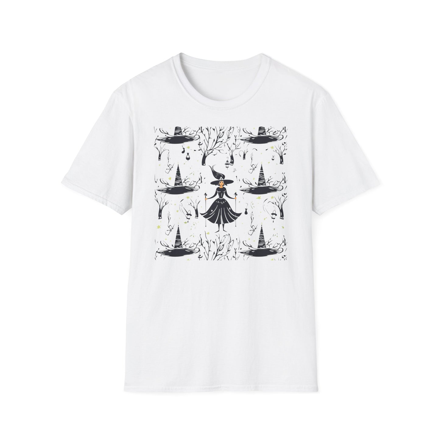 Witch in the Dark Forest Unisex Softstyle T-Shirt | Witchy Apparel