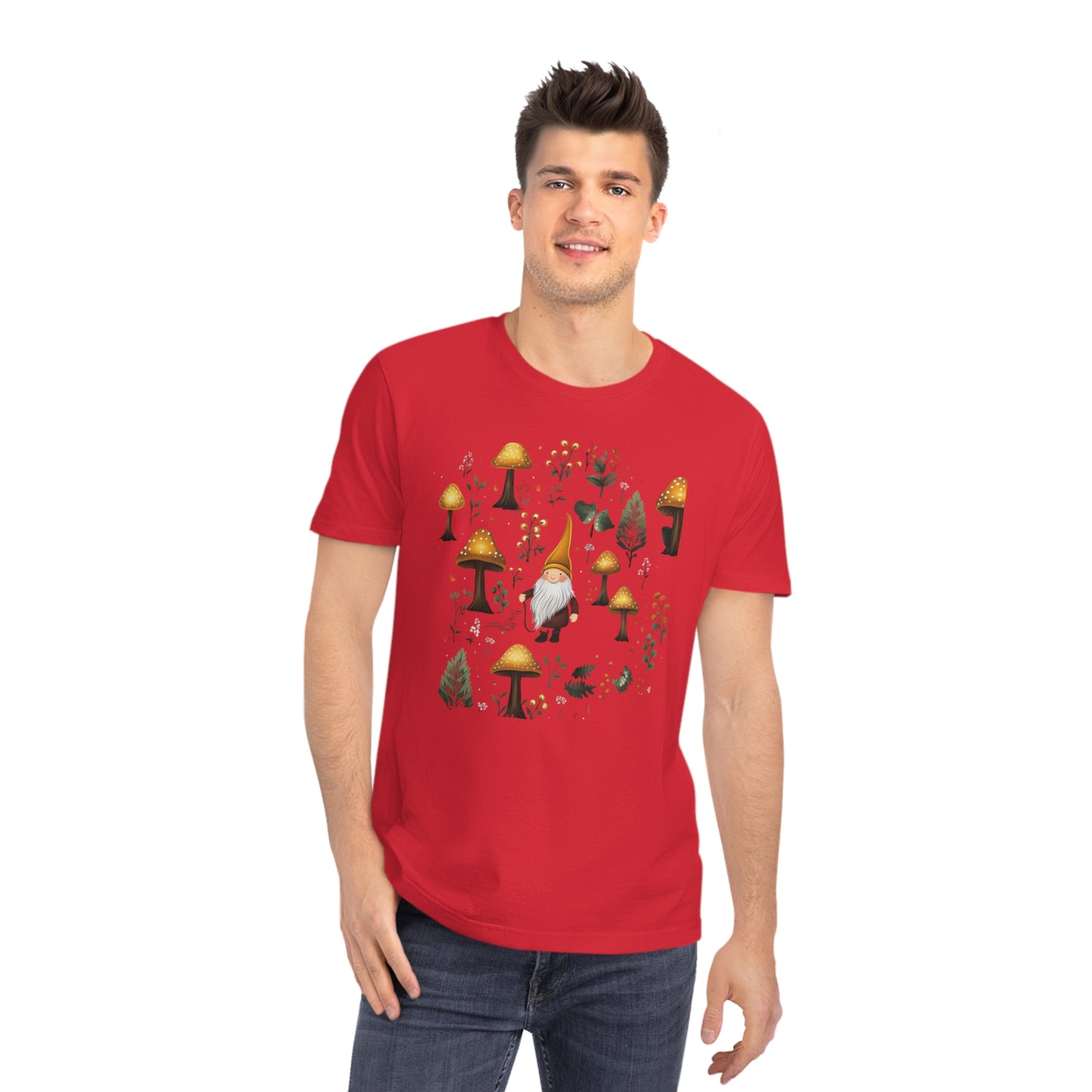 Gnome in the Dark Forest Organic Unisex T-Shirt