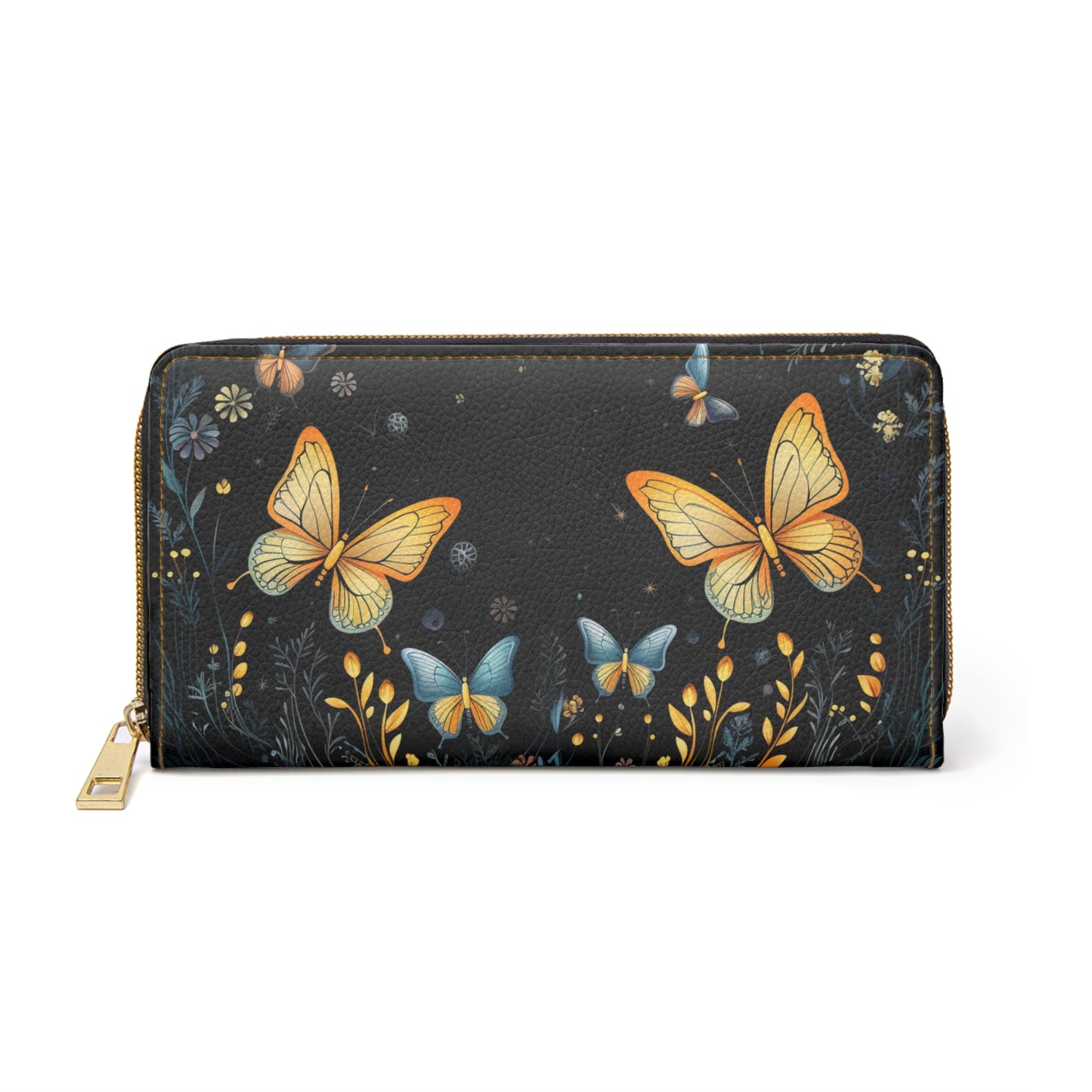 Butterly Night Zipper Wallet | Aesthetic Premium Wallet Design