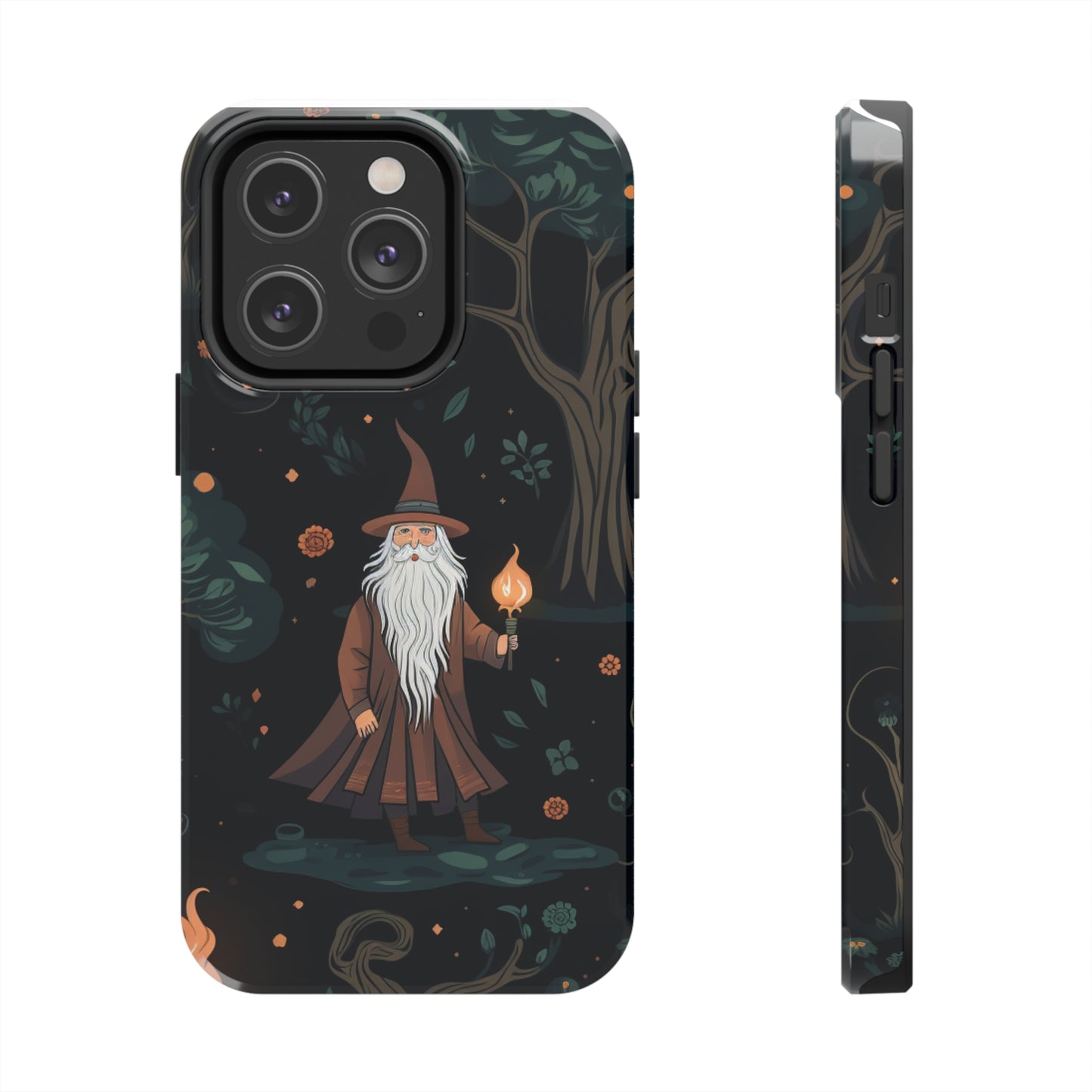 Wizard in the Dark Forest Tough iPhone Cases | Impact-Resistance, Anti-Shock Phone Case and Accessory | Premium Spiritual Design