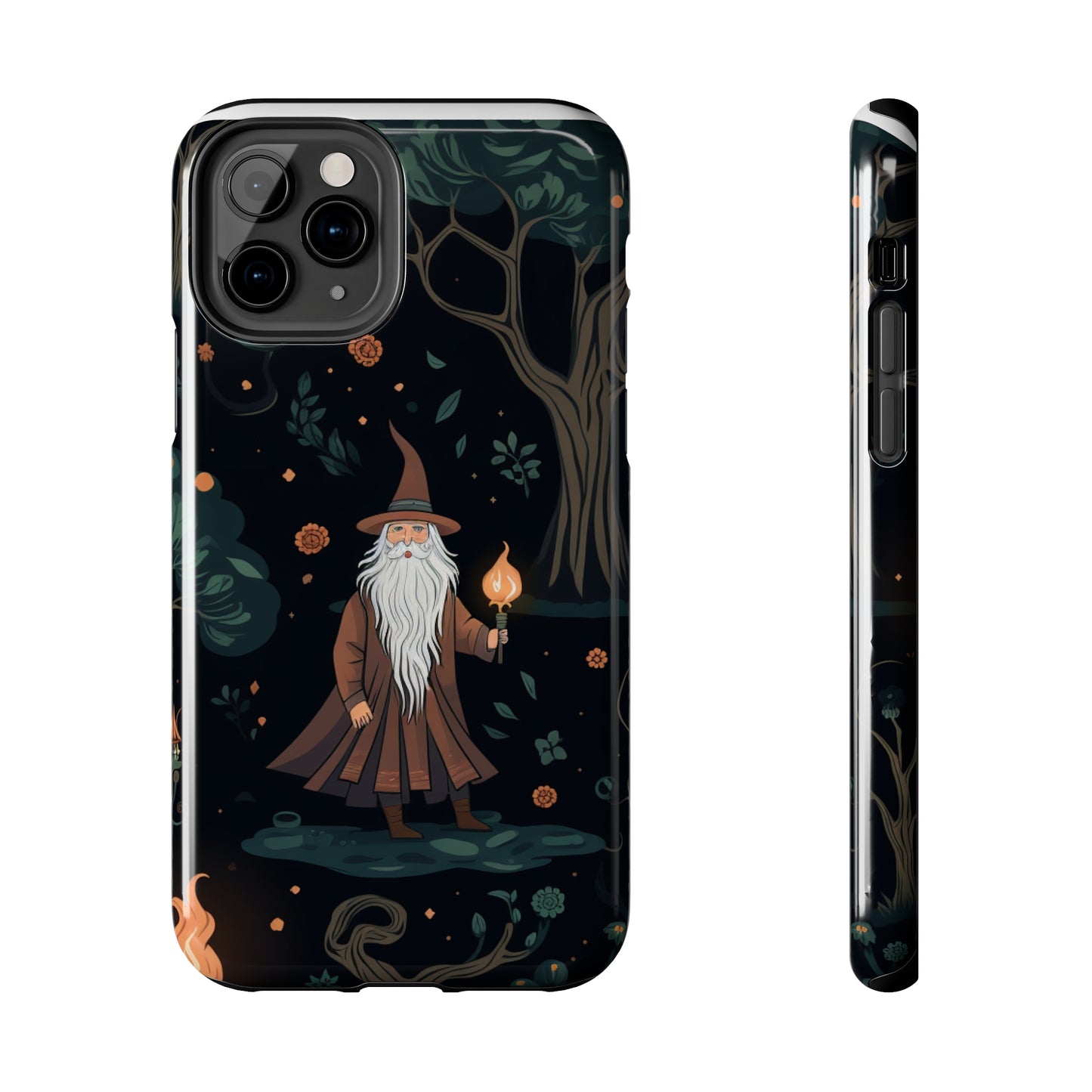 Wizard in the Dark Forest Tough iPhone Cases | Impact-Resistance, Anti-Shock Phone Case and Accessory | Premium Spiritual Design