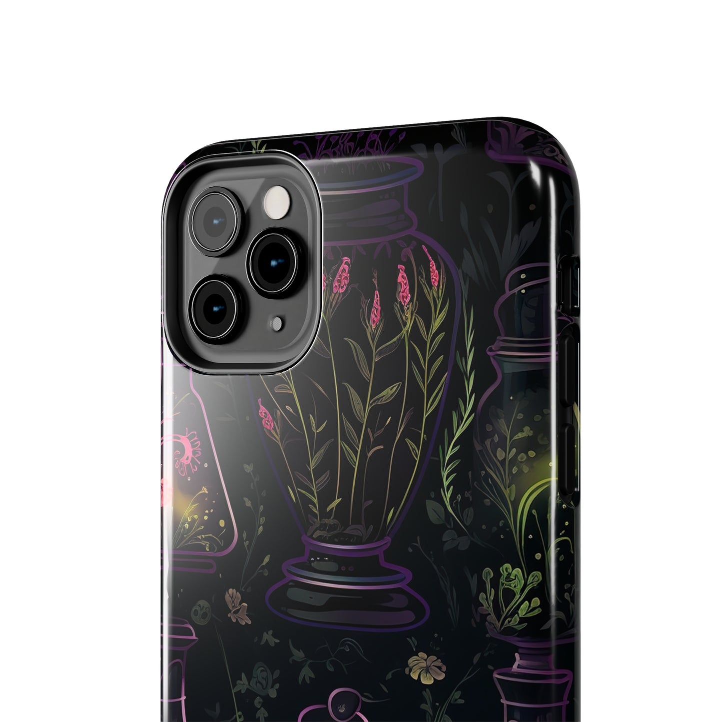 Dark Forest Skull Tough iPhone Cases | Spooky and Eerie Tincture / Potion Design | Durable and Protective Phone Case | Impact-Resistant