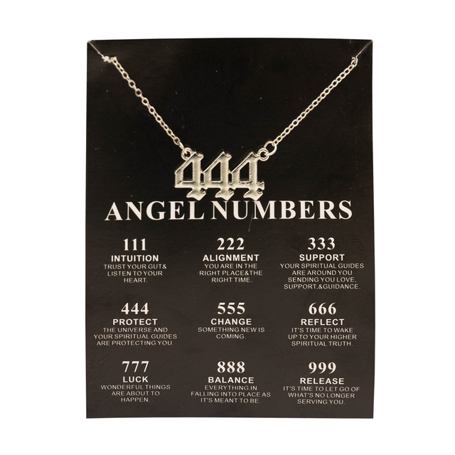 Gold / Silver Angel Numbers Necklace | 222, 333, 999 | Stainless Steel Jewelry
