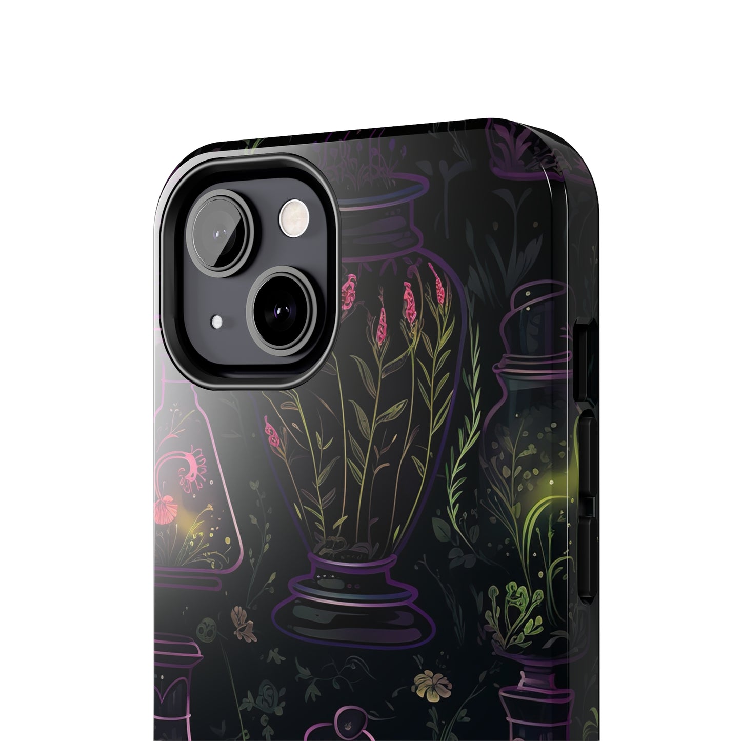 Dark Forest Skull Tough iPhone Cases | Spooky and Eerie Tincture / Potion Design | Durable and Protective Phone Case | Impact-Resistant