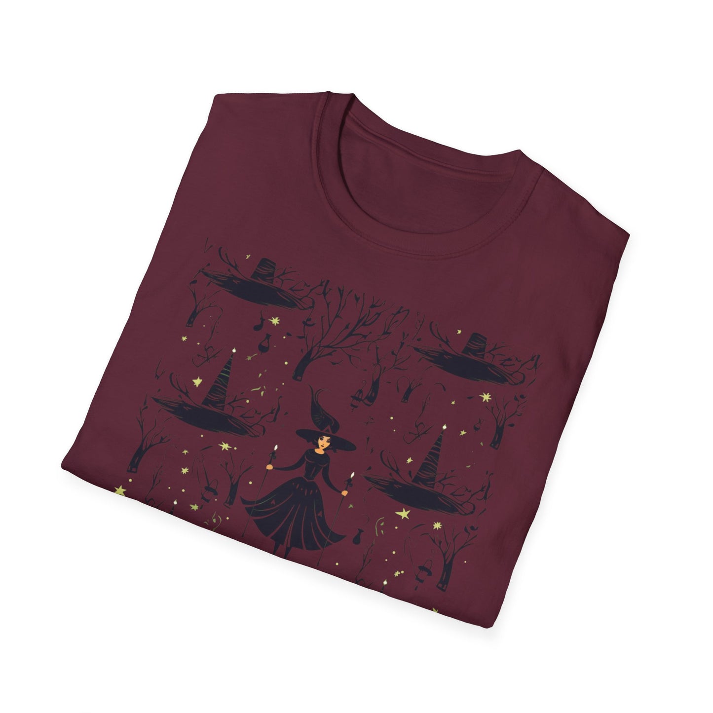 Witch in the Dark Forest Unisex Softstyle T-Shirt | Witchy Apparel