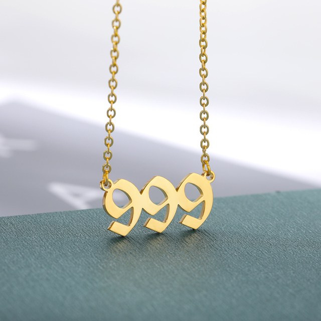 Angel Numbers Necklace | 111, 555, 777 | Gold, Silver, Rose Gold Jewelry