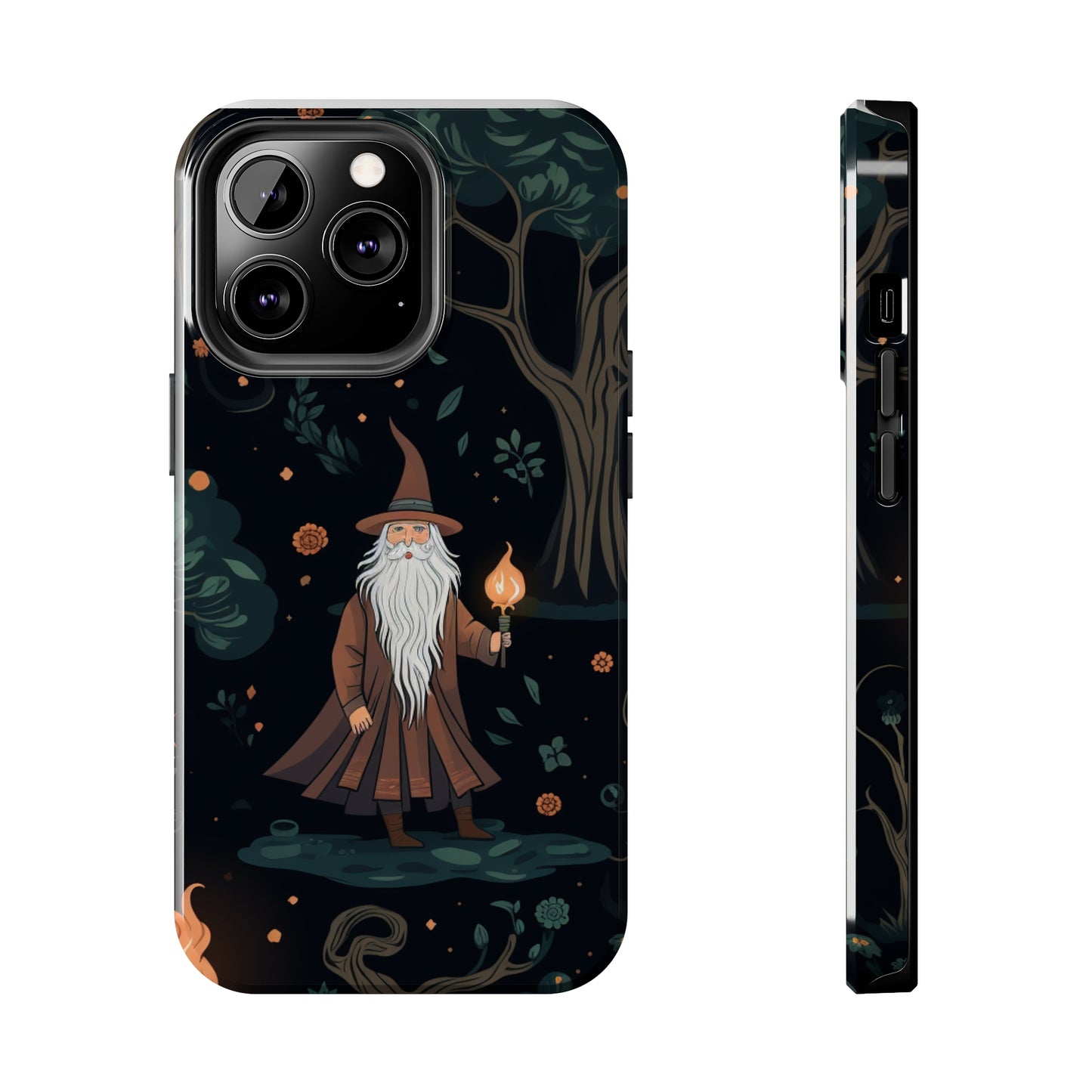 Wizard in the Dark Forest Tough iPhone Cases | Impact-Resistance, Anti-Shock Phone Case and Accessory | Premium Spiritual Design