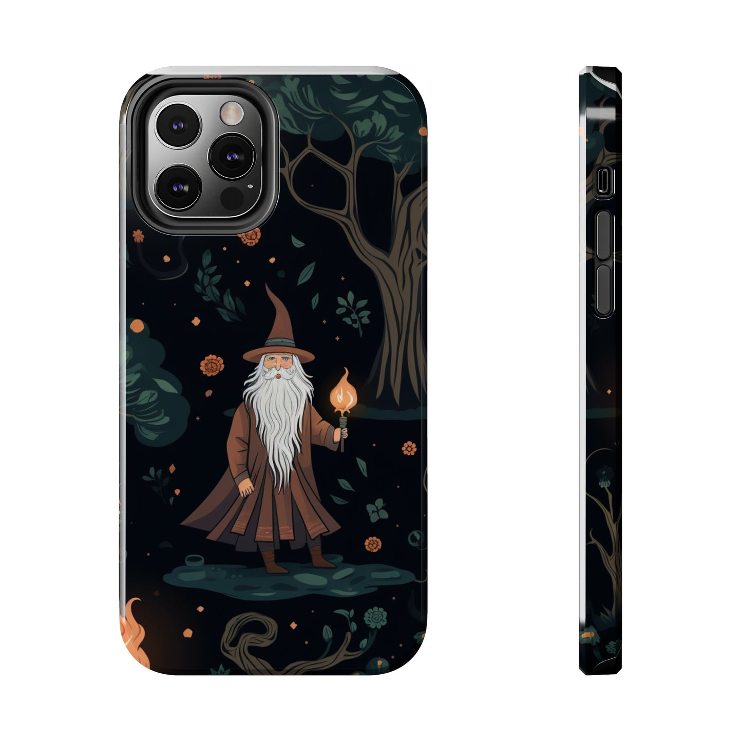 Wizard in the Dark Forest Tough iPhone Cases | Impact-Resistance, Anti-Shock Phone Case and Accessory | Premium Spiritual Design