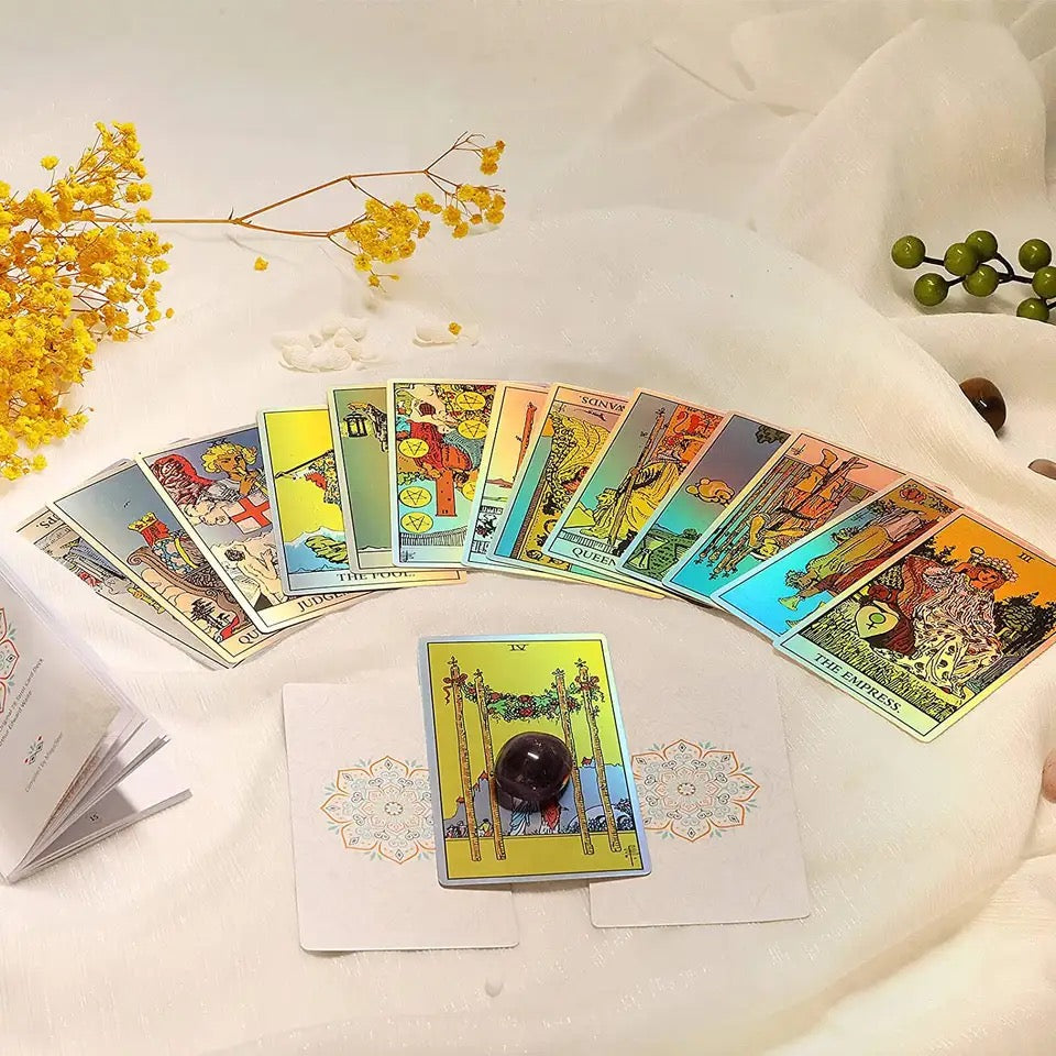 Premium Holographic Tarot Card Deck  | Rider-Waite-Smith