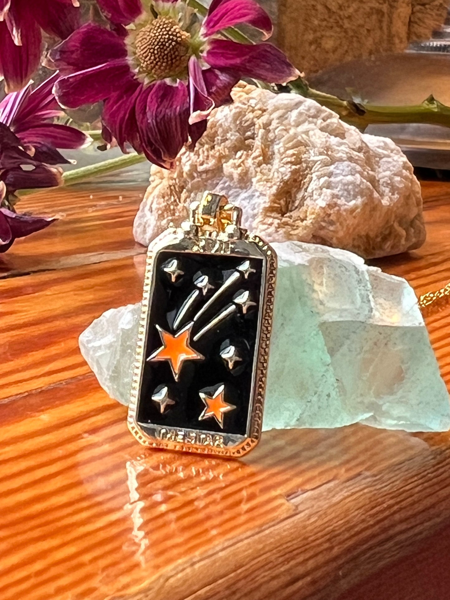 Handmade Gold Tarot Card Necklace and Pendant | Major Arcana Designs