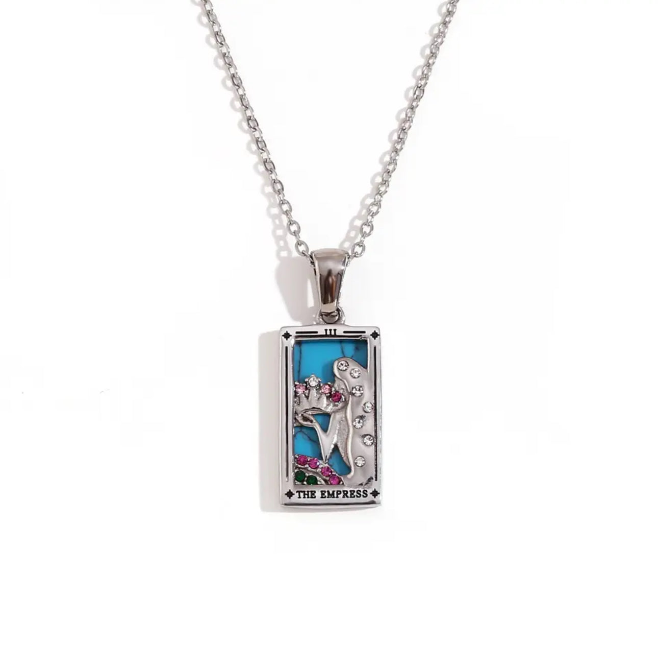 18k Gold Plated Dainty Tarot Card Necklace | Silver / Gold Jewelry