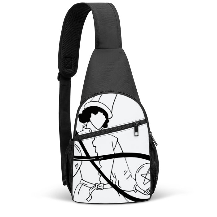 'Two of Pentacles' Branded Tarot Awakened Chest Bag