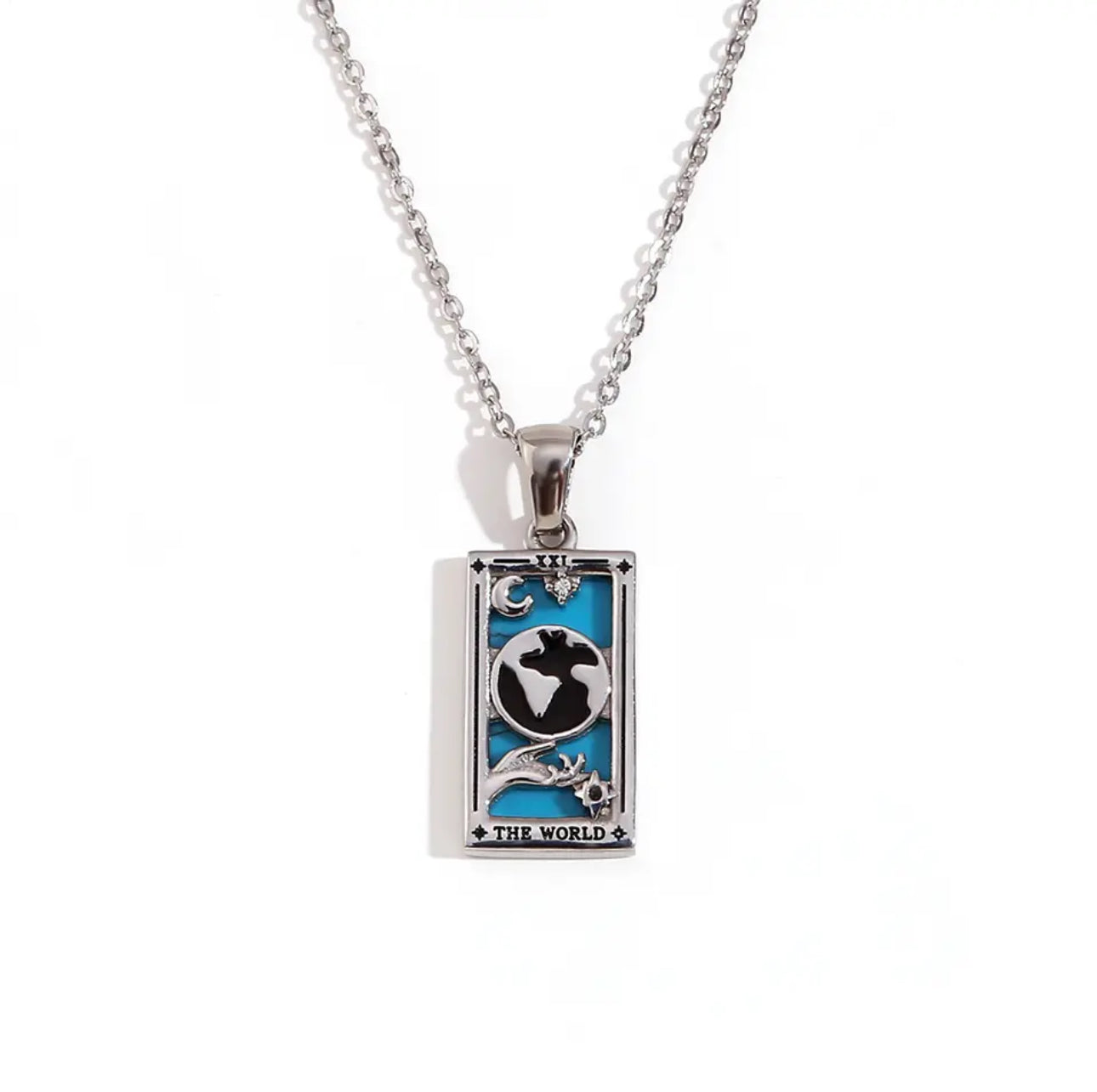 18k Gold Plated Dainty Tarot Card Necklace | Silver / Gold Jewelry