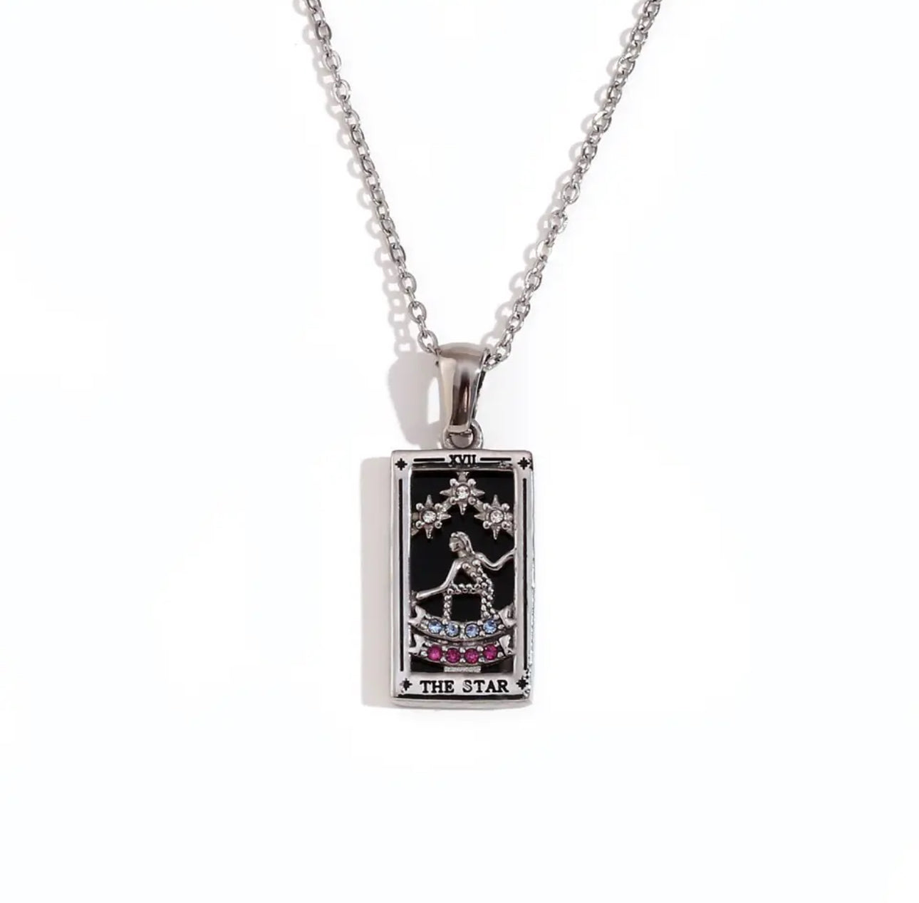 18k Gold Plated Dainty Tarot Card Necklace | Silver / Gold Jewelry