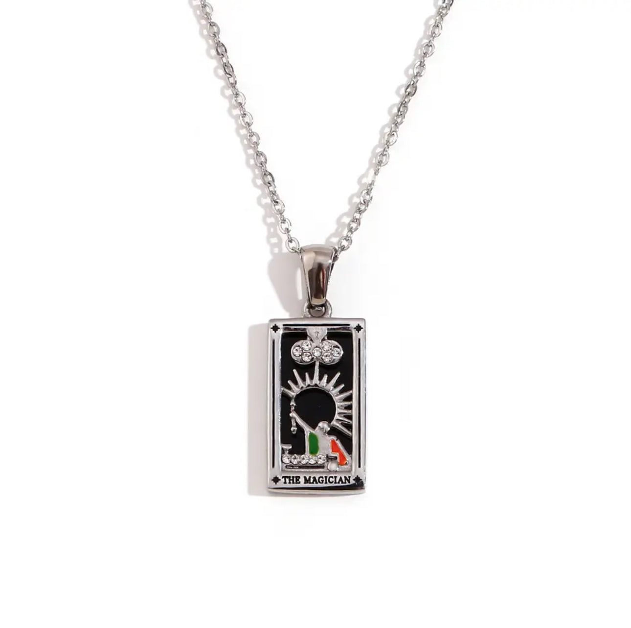 18k Gold Plated Dainty Tarot Card Necklace | Silver / Gold Jewelry