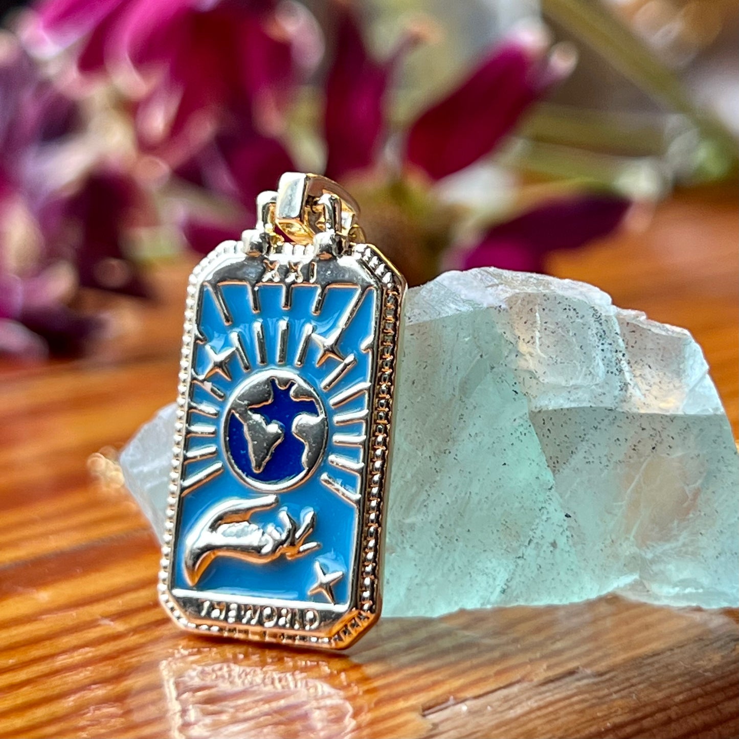 Handmade Gold Tarot Card Necklace and Pendant | Major Arcana Designs