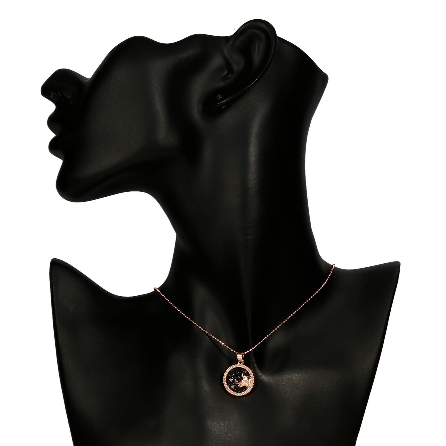 Celestial - Zodiac Round Necklace Pendant | Astrology, Horoscope Jewelry