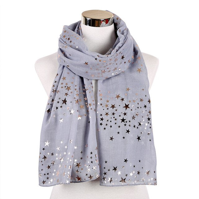 Celestial Gold Star - Moon Scarf | Cosmic, Astrology Fashion