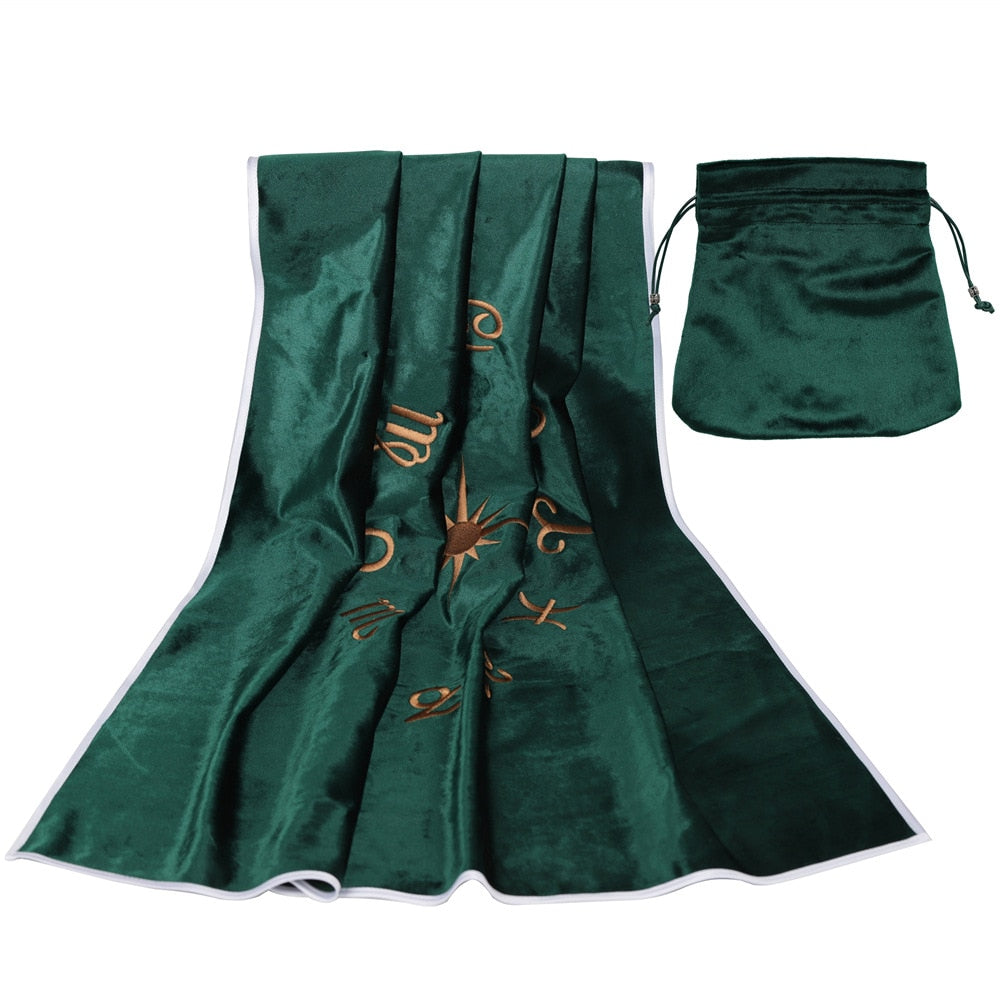 Astrology Velvet Tablecloth - Divination Mat | Tarot Reading, Altar Cloth