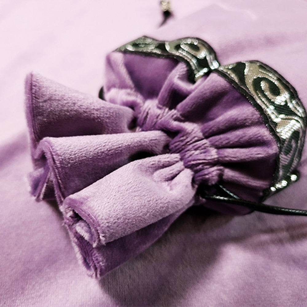 Velvet Tarot Card Divination Tablecloth - Altar Cloth Divination Mat and Matching Bag