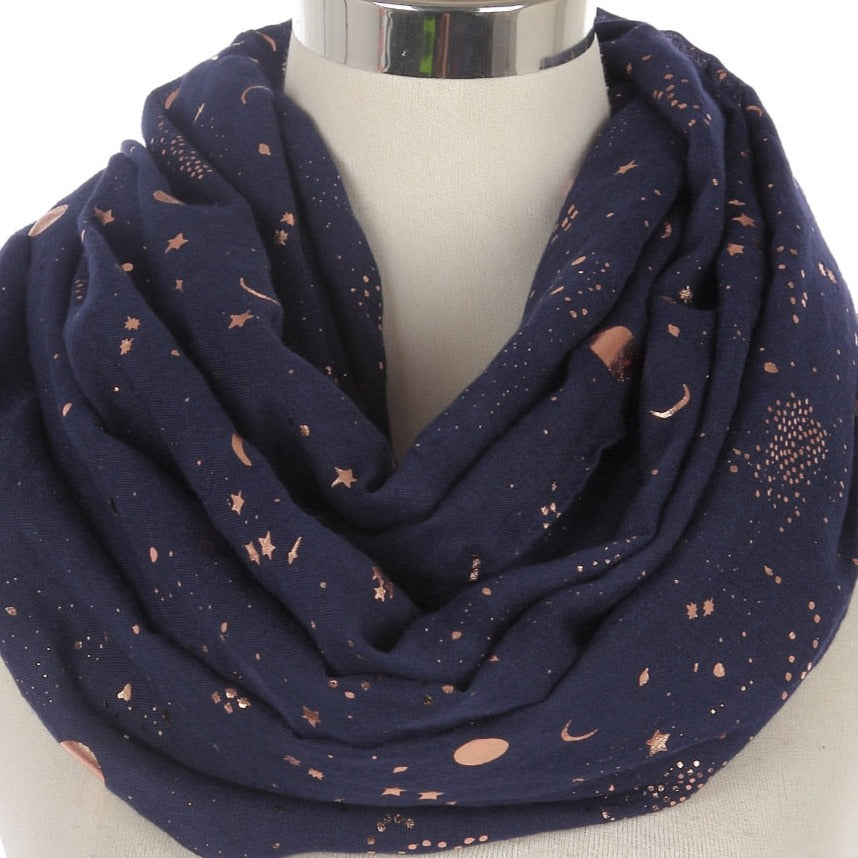 Celestial Gold Star - Moon Scarf | Cosmic, Astrology Fashion