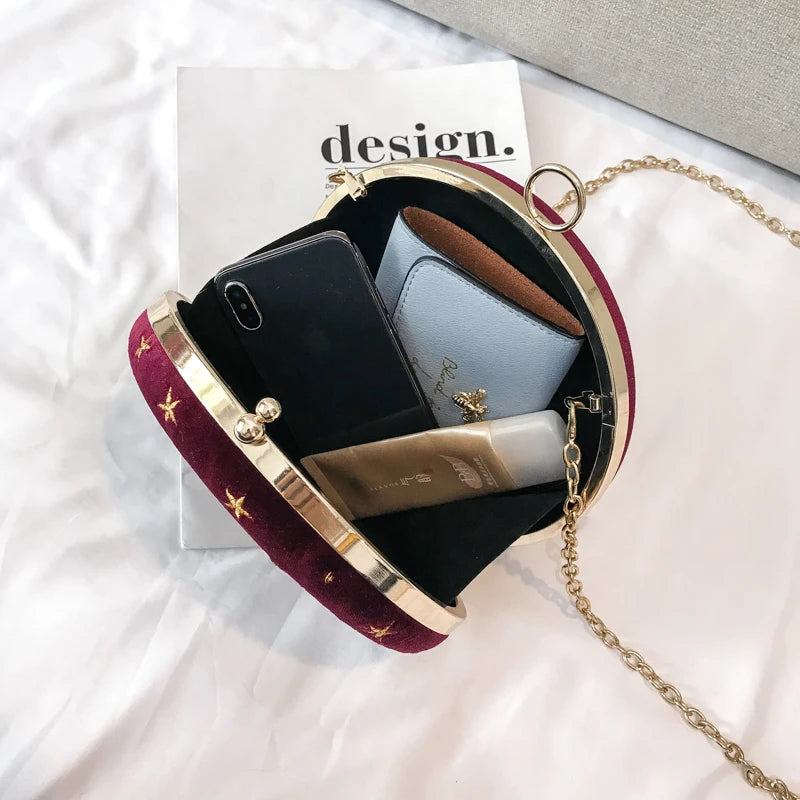 Starry Sky Suede Women's Shoulder Bag | Crossbody Messenger Bag