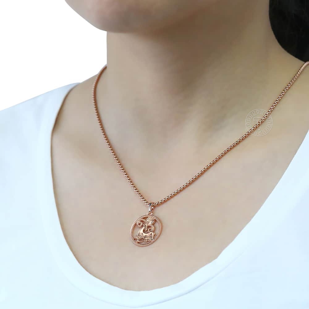 Astrological - Zodiac Horoscope Necklaces for Women and Men | Rose Gold