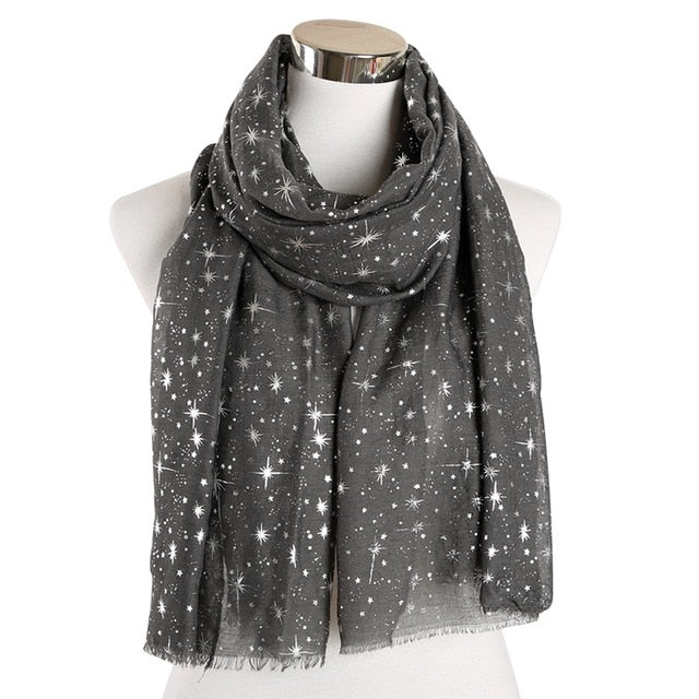 Celestial Gold Star - Moon Scarf | Cosmic, Astrology Fashion