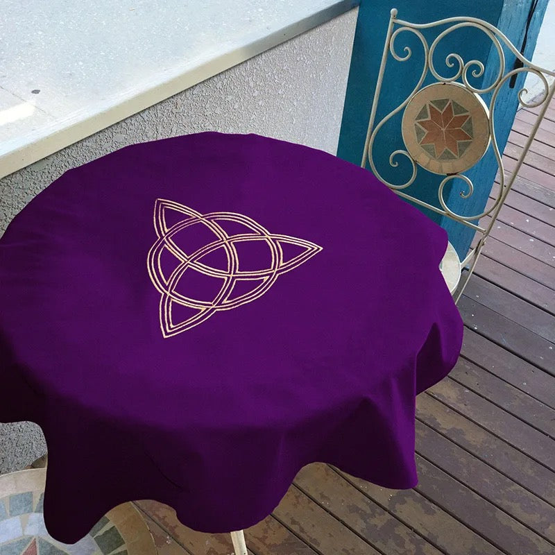 Velvet Tarot Card Divination Tablecloth - Altar Cloth | Pentagam