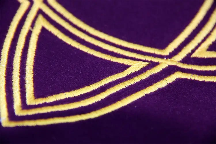 Velvet Tarot Card Divination Tablecloth - Altar Cloth | Pentagam