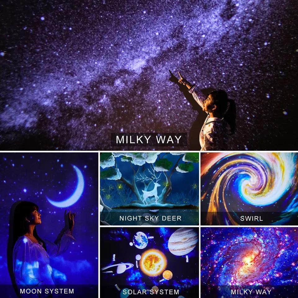 Cosmic Starry Night Sky Galaxy Projector - Lamp | Bedroom Decor and Accessories