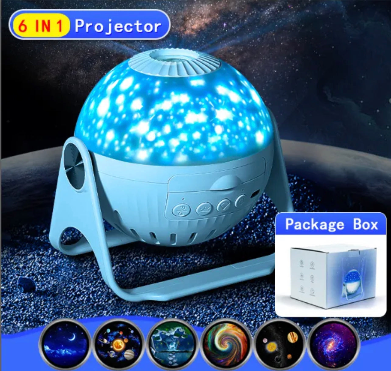 Cosmic Starry Night Sky Galaxy Projector - Lamp | Bedroom Decor and Accessories