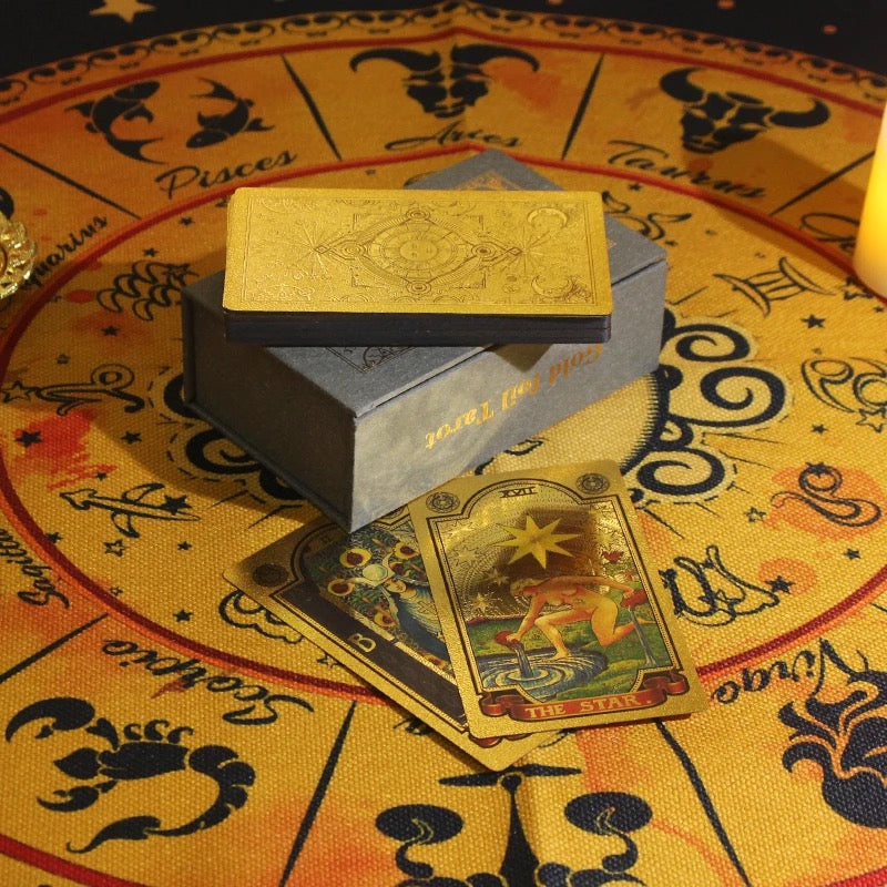 Luxury Gold Foil Tarot Card Deck | Rider-Waite-Smith