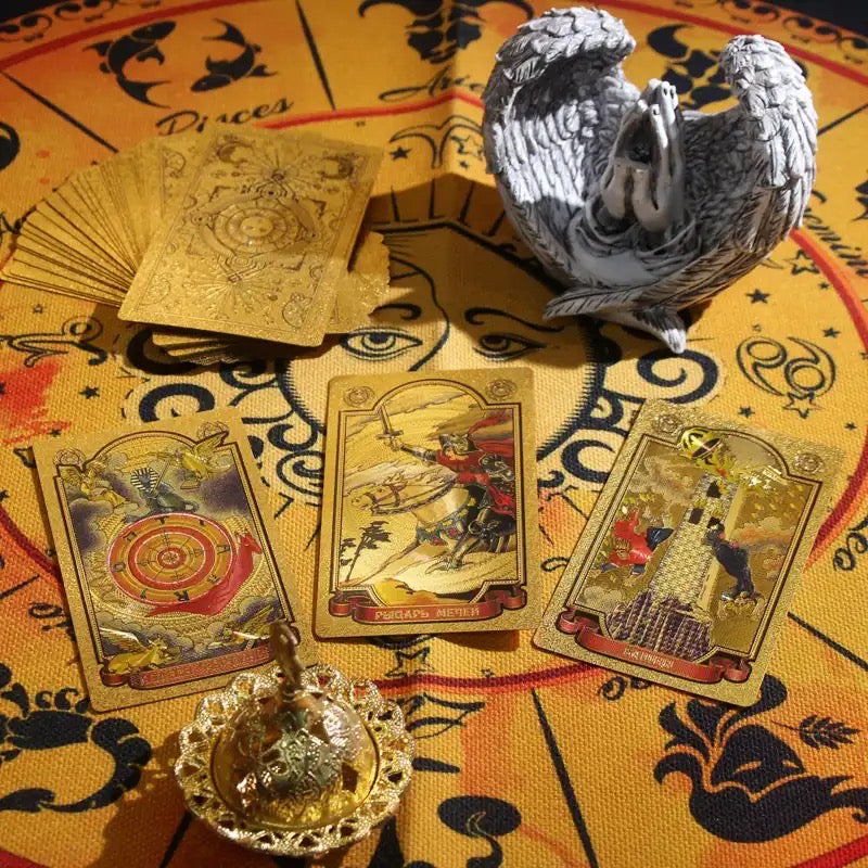 Astro Gold Foil Tarot Card Decks (Full & Learners Decks)