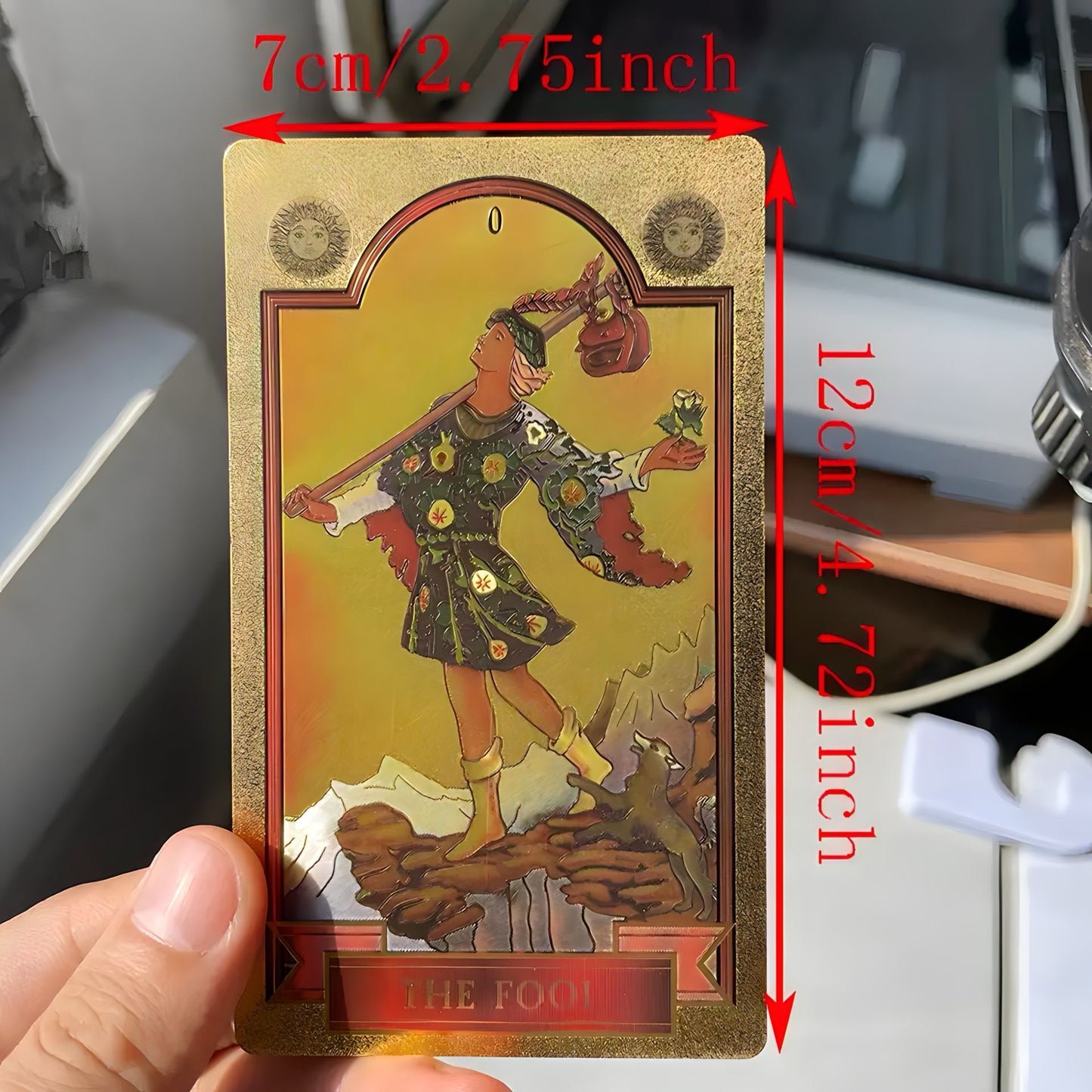 Celestial Sun Gold Foil Tarot Card Deck | Premium Rider-Waite-Smith