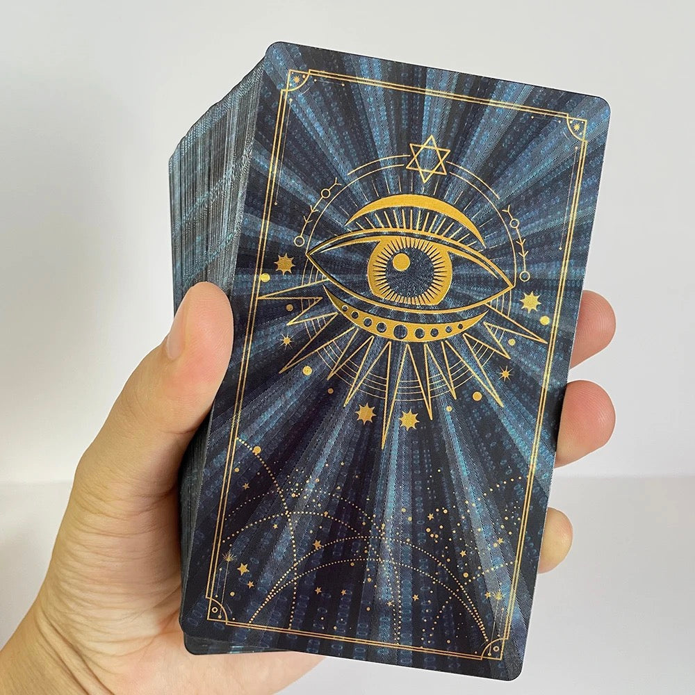 Celestial Sun Gold Foil Tarot Card Deck | Premium Rider-Waite-Smith